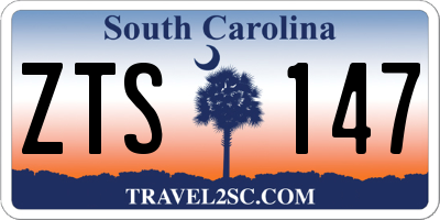 SC license plate ZTS147