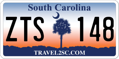 SC license plate ZTS148