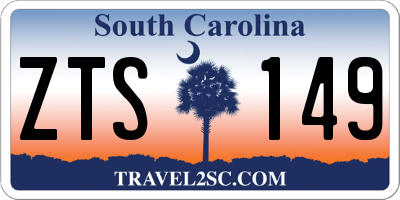 SC license plate ZTS149