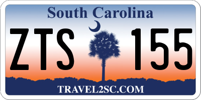 SC license plate ZTS155