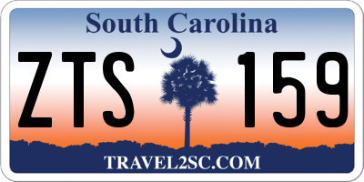 SC license plate ZTS159