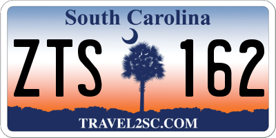 SC license plate ZTS162