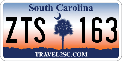 SC license plate ZTS163
