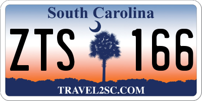 SC license plate ZTS166