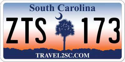 SC license plate ZTS173