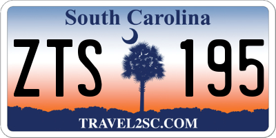 SC license plate ZTS195