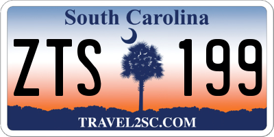 SC license plate ZTS199