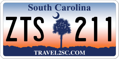 SC license plate ZTS211