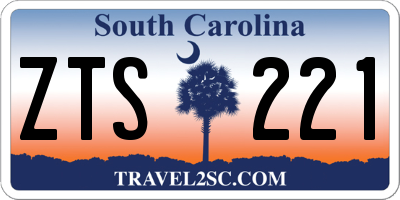 SC license plate ZTS221