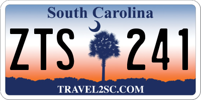 SC license plate ZTS241