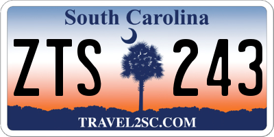 SC license plate ZTS243