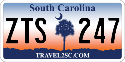 SC license plate ZTS247