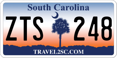 SC license plate ZTS248