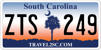 SC license plate ZTS249