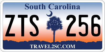 SC license plate ZTS256