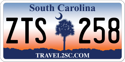 SC license plate ZTS258