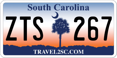 SC license plate ZTS267