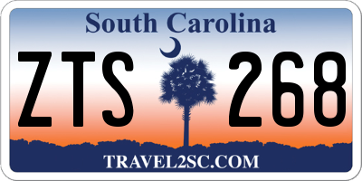 SC license plate ZTS268