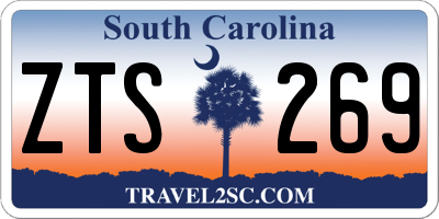 SC license plate ZTS269