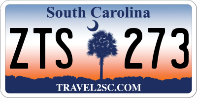 SC license plate ZTS273