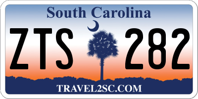 SC license plate ZTS282