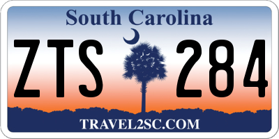 SC license plate ZTS284