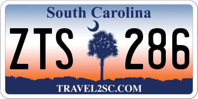 SC license plate ZTS286
