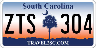SC license plate ZTS304