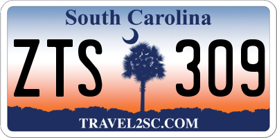 SC license plate ZTS309