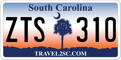 SC license plate ZTS310