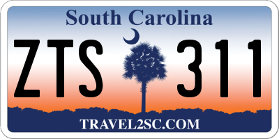 SC license plate ZTS311