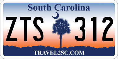 SC license plate ZTS312