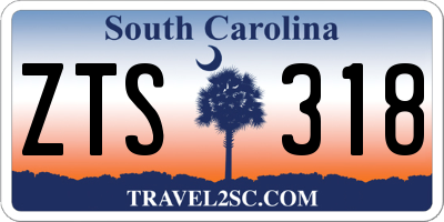 SC license plate ZTS318