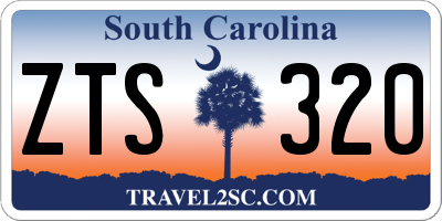 SC license plate ZTS320