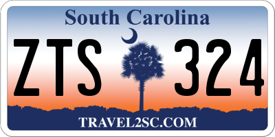 SC license plate ZTS324