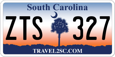 SC license plate ZTS327
