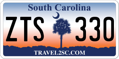 SC license plate ZTS330