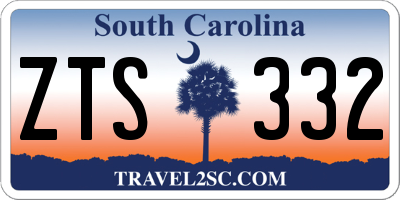 SC license plate ZTS332