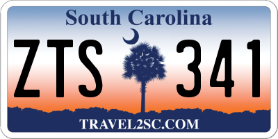 SC license plate ZTS341