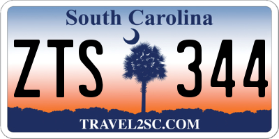 SC license plate ZTS344