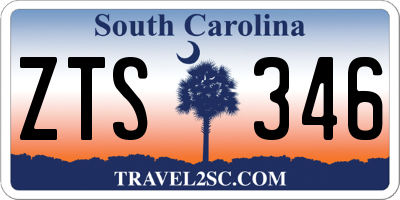 SC license plate ZTS346