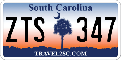 SC license plate ZTS347