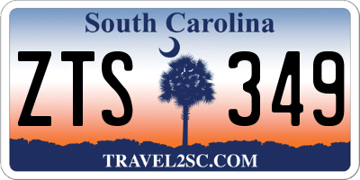 SC license plate ZTS349