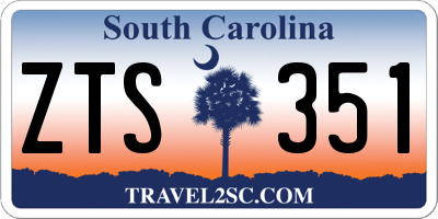 SC license plate ZTS351