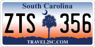 SC license plate ZTS356