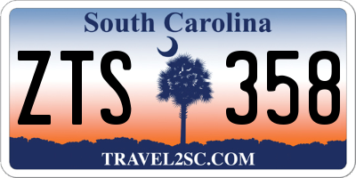 SC license plate ZTS358