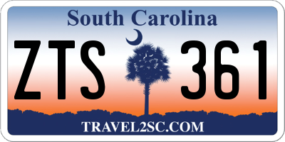 SC license plate ZTS361