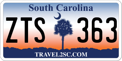 SC license plate ZTS363