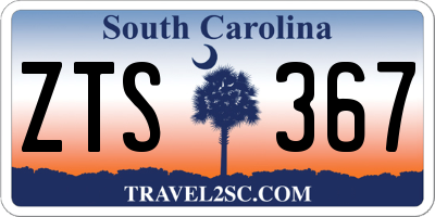 SC license plate ZTS367