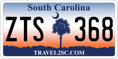 SC license plate ZTS368